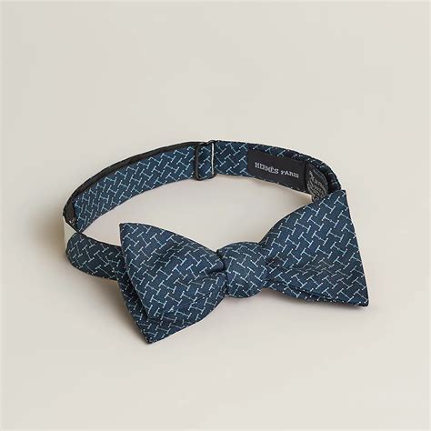 hermes blue bow tie|Hermes bow tie for ladies.